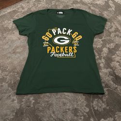 GREEN BAY PACKERS NFL WOMENS TEE Medium