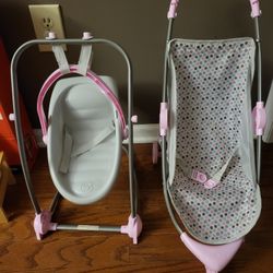 Doll Stroller & Swing