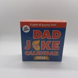 Dad Joke Calendar 2026 New Sealed Funny Tons Of Puns Novelty Desk Office Decor