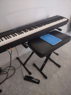 Yamaha P95B 88-Key Weighted Digital Piano — Stand, Bench + Pedal Included