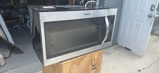 Whirlpool Over-The-Range Microwave Stainless Steel – Fully Functional – $175