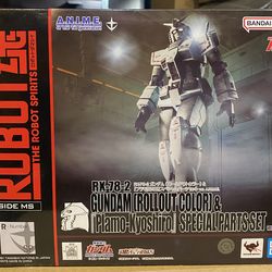 ROBOT SPIRITS RX-78-2 Gundam (Rollout Color) & [Plamo-Kyoshiro] Special Parts Set ver. A.N.I.M.E