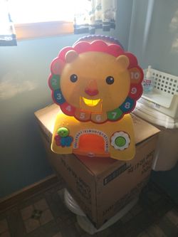 Electronic Lion Rideing Toy With Numbers