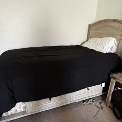 Pottery Barn Twin bed + Mattress