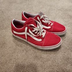Vans Size 9 Red