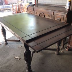 Antique  Dining Set With Matching Sideboard 