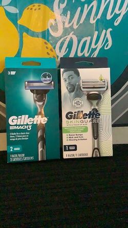 1-Gillete Mach3 2-Cartridges  1-Gillete skinguard  1_cartridge  2 for $14