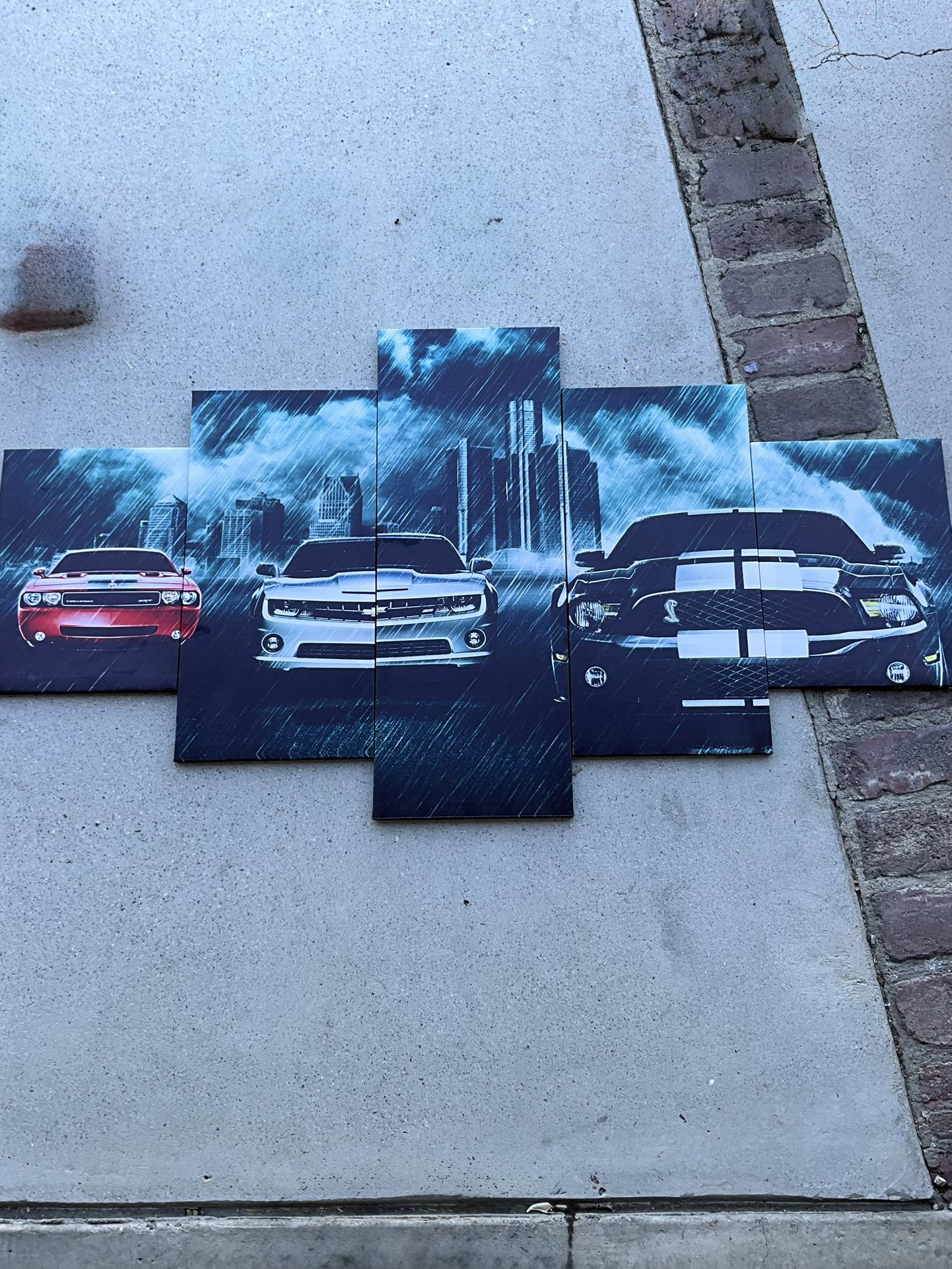 5 Piece Muscle Car Painting