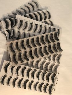 50 pairs of eyelashes! Five styles to choose from! Only $50 That's one dollar for each pair!