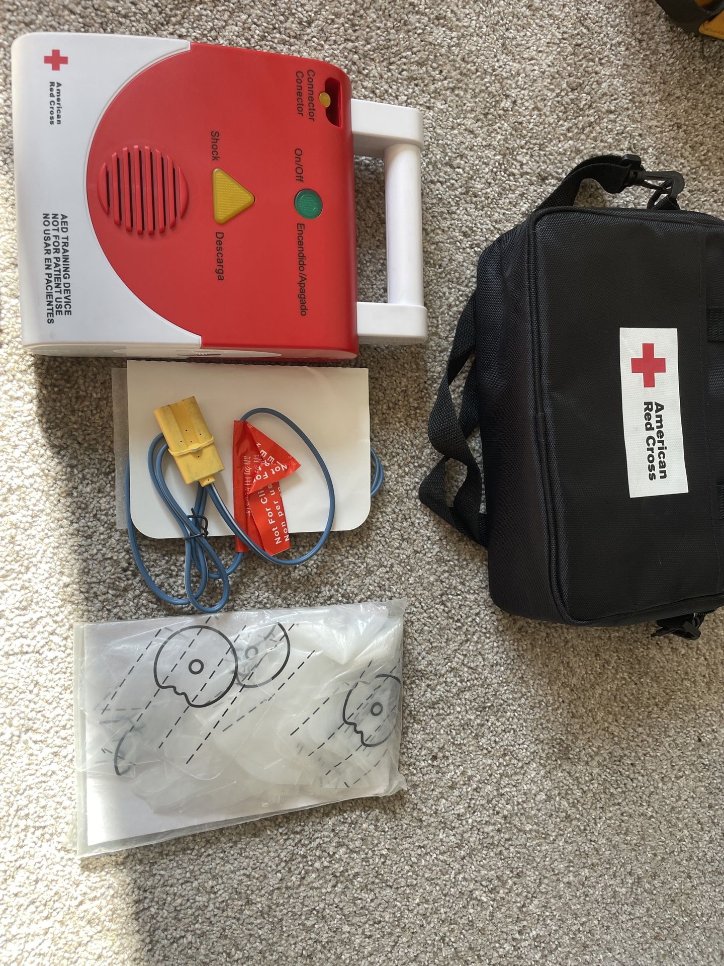 American Red Cross AED training Device
