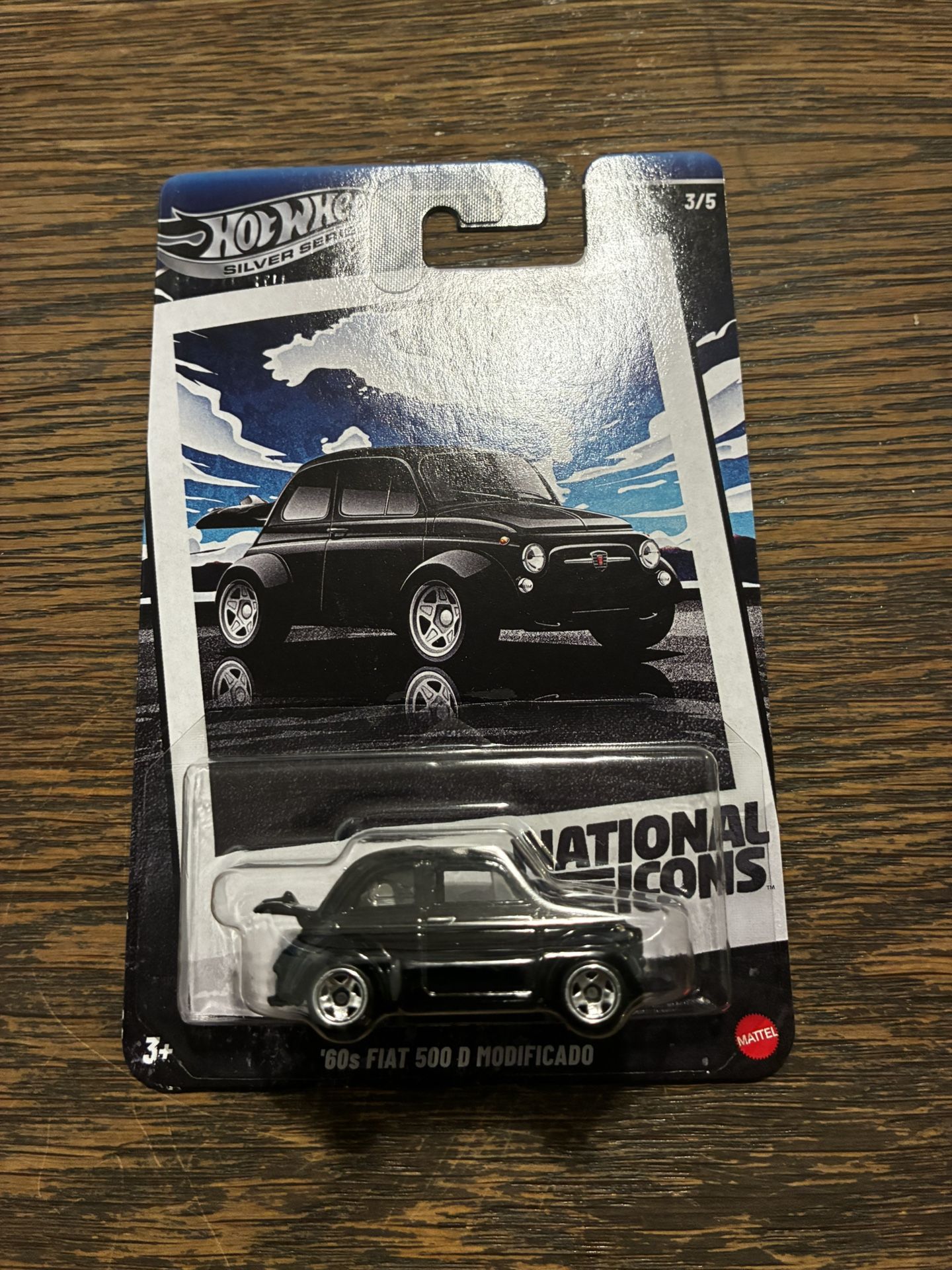 Hot Wheels Silver Edition National Icons 60βs Fiat 500