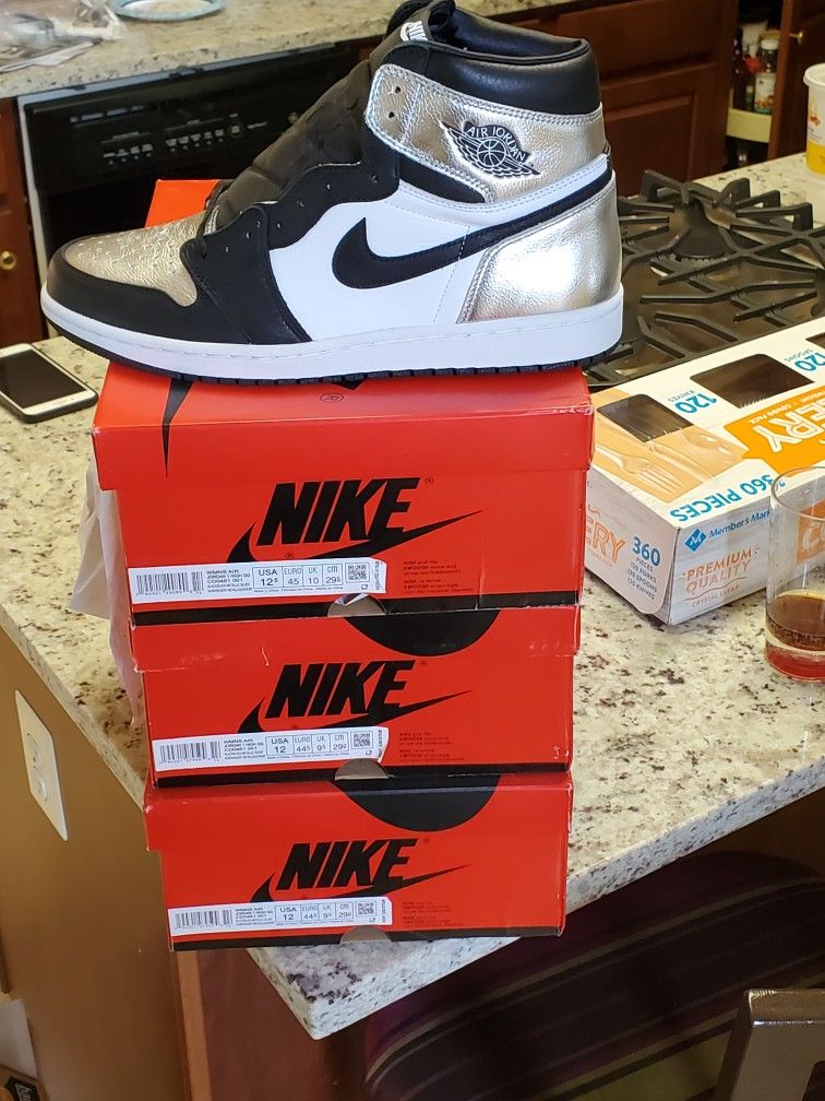 Jordan 1 Silver Toe.