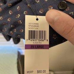 Brand New Van Heusen Never Tuck Shirt