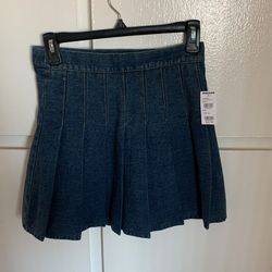 Full Tilt (tillys) Jean Pleated Skirt - Size XS