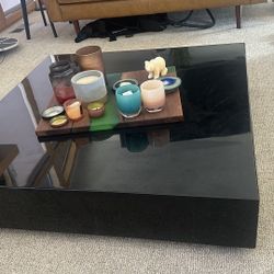 Black Marble Coffee Table 