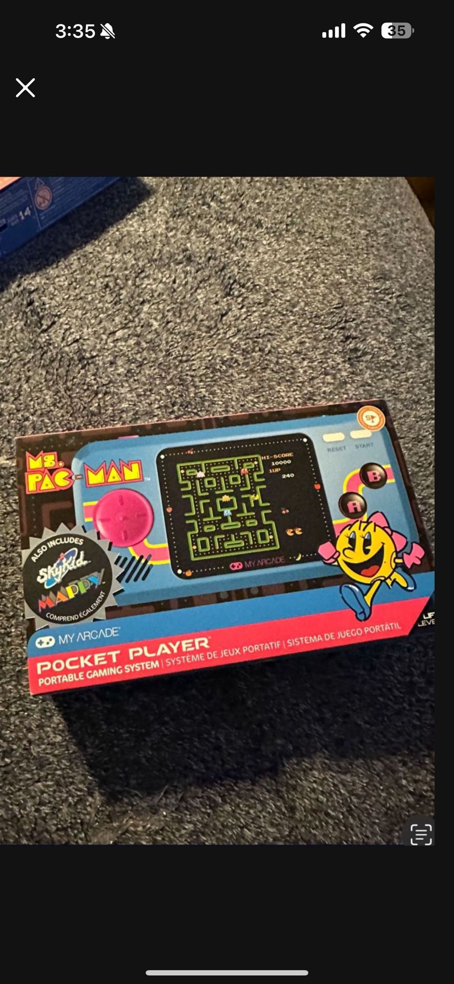 My Arcade Ms. Pac-Man Pocket Player Handheld Game Console