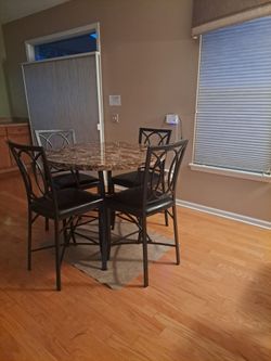 Faux Marble 5 piece Pub Set