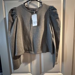 NEW zara grey sweatshirt