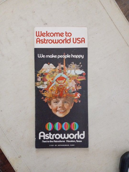 Original 1971 Astroworld Pamphlet