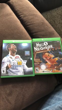 Fifa 18 and hello neighbor