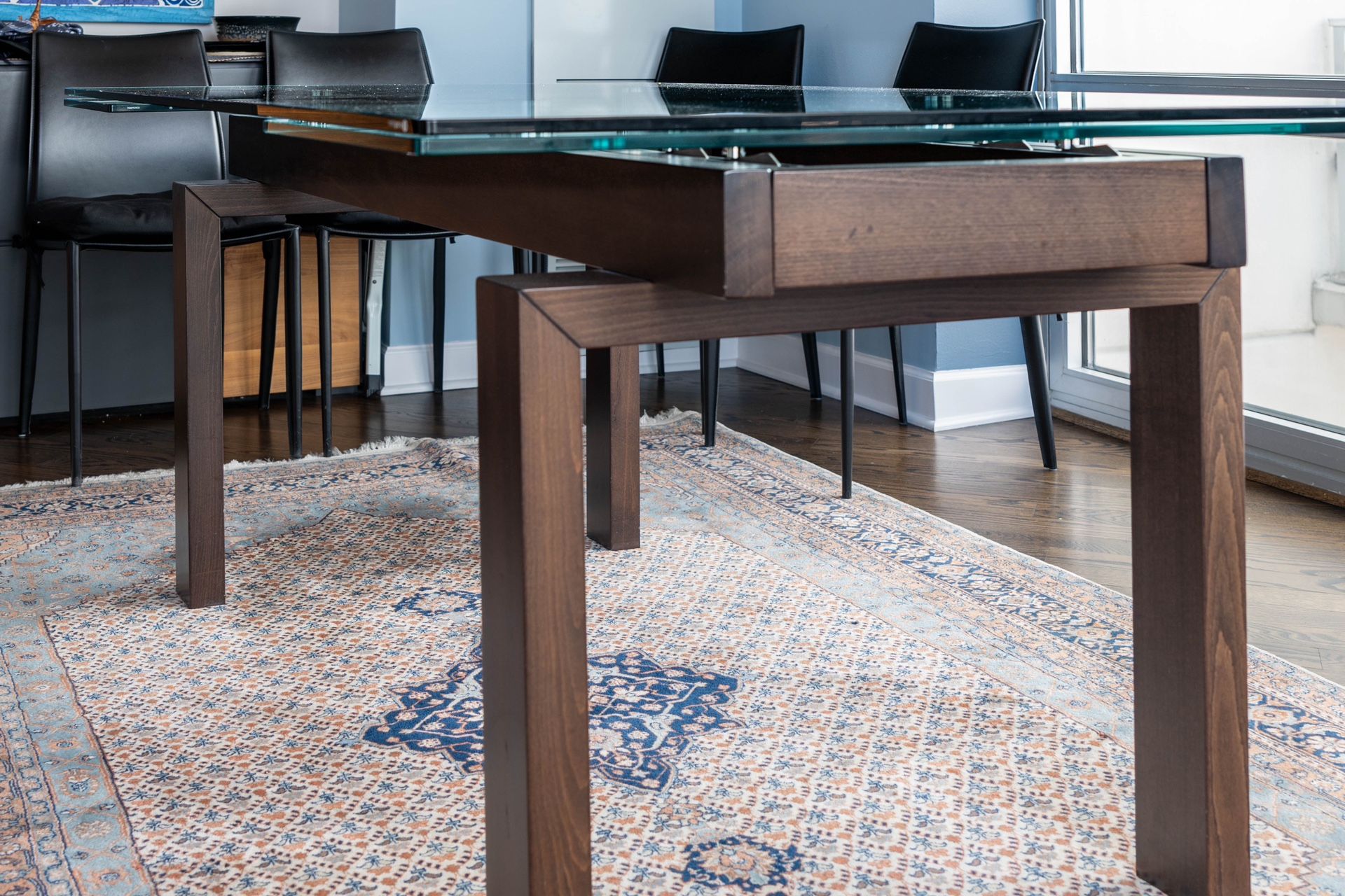 Went Hyper-extension Walnut Dining Table