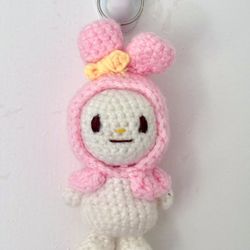 My Melody Crochet Keychain