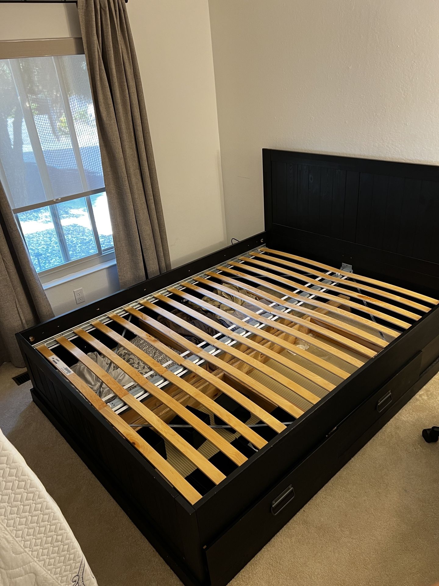 IKEA Brimnes Bedframe Queen with Headboard and Storage