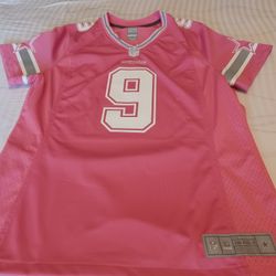 : Dallas Cowboys Tony Romo Womens Pink Game Jersey