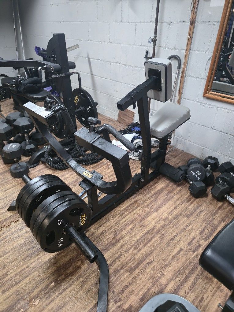 3 Gym Machines, Body Solid Seated Row, Bicep Tricep Machine & Bowflex Tradclimber