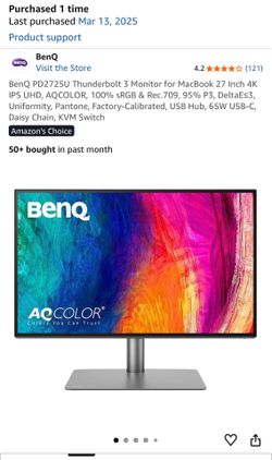 Monitor  BenQ PD2725U