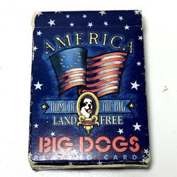 Big Dogs “America Home of the Big Land of the Free Playing Cards”