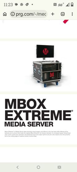 M box extreme media server Wdual I/O module & apple/Mac computer