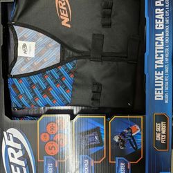 Nerf Tactical Vest Deluxe Tactical Gear Pack 5 Targets, Hip Holster NEW Sealed