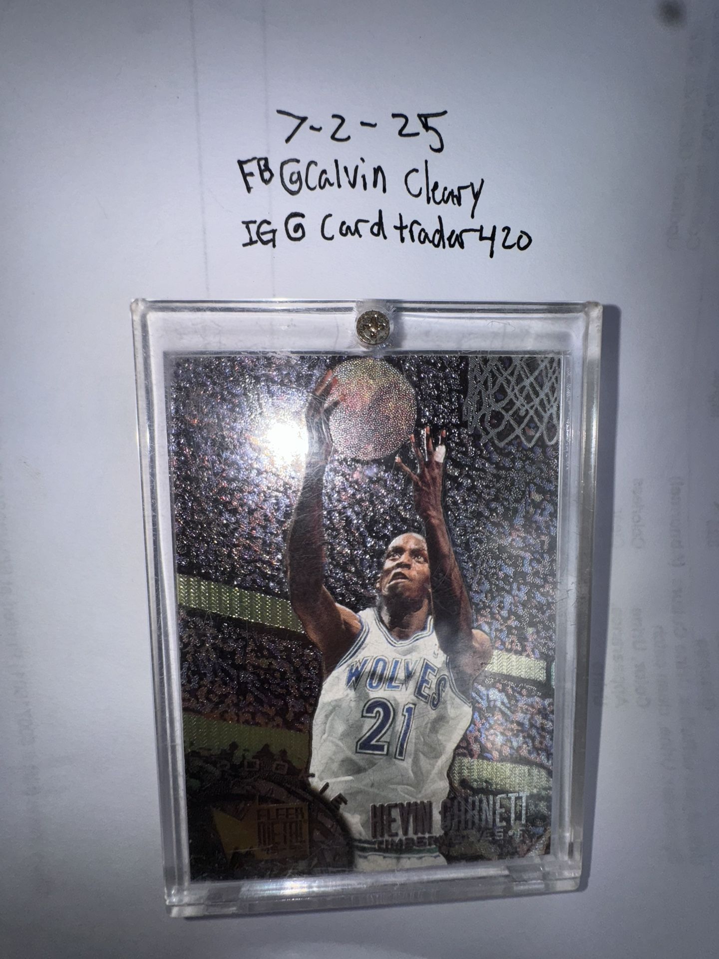 Kevin Garnett #167 [Rookie] 1995 Metal