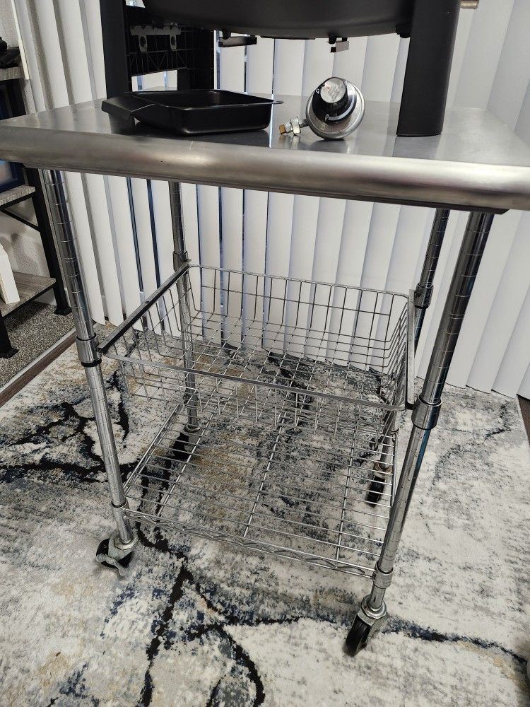 Stainless Steele Rolling Rack