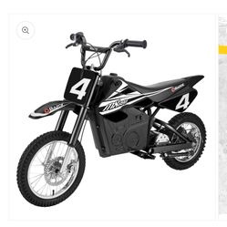 Razor MX650 Dirt Rocket High-Torque Electric Motocross Dirt Bike, 17 MPH, Black