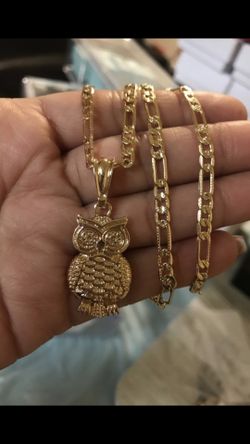 Chain and owl charm