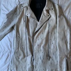 ALL SAINTS LEATHER JACKET - LARGE