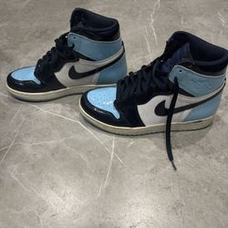 WMNS JORDAN 1 RETRO HIGH OG 'BLUE CHILL' Size 9