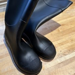 Steel Toe Rain Boots Servus Brand Size 10 Men Black
