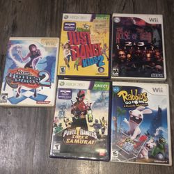 Old Wii, U and Xbox, 360 games