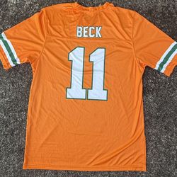 CARSON BECK CANES JERSEY WHITE BLACK OR ORANGE 