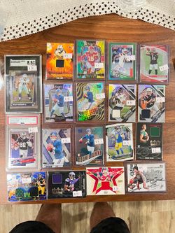 Football sports cards for sale priced individually rc patch graded Psa slab