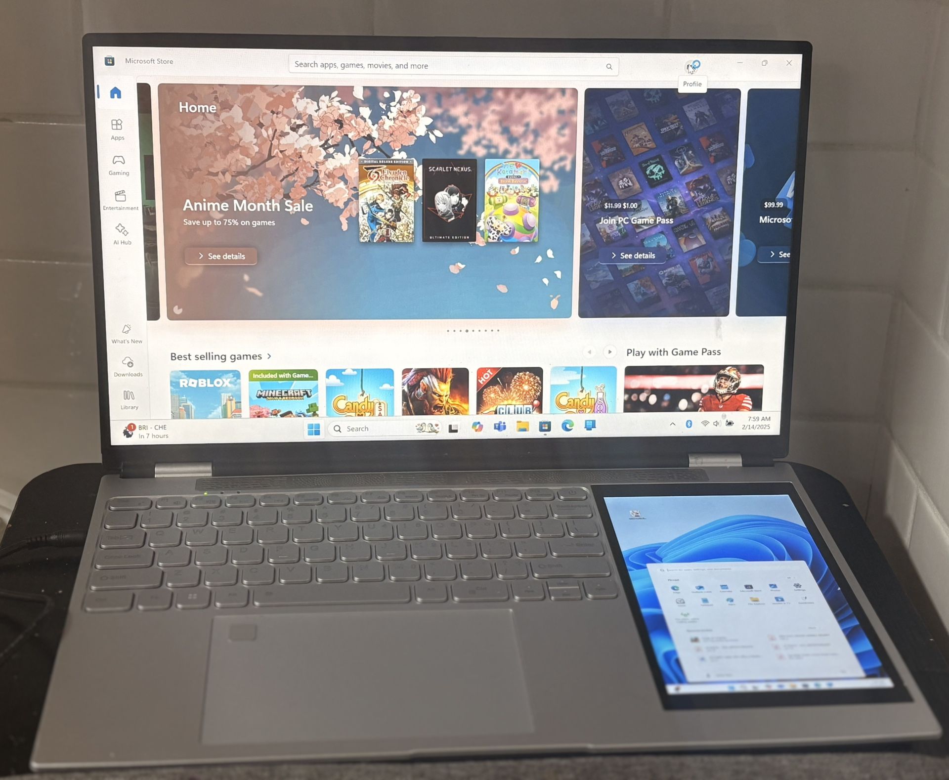 Touchscreen Dual Laptop