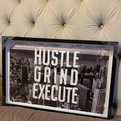 Home Decor 24x16 Hustle grind execute