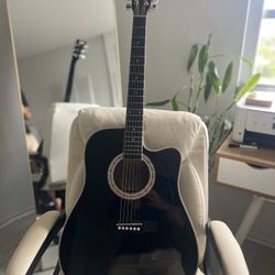 American Legacy Midnight Steel Limited Edition Acoustic/Electric Guitar + Case 