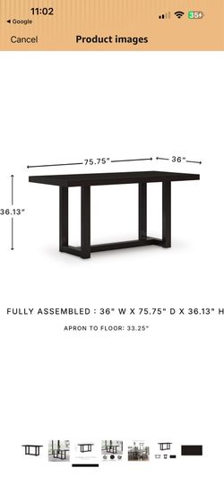 Dining table