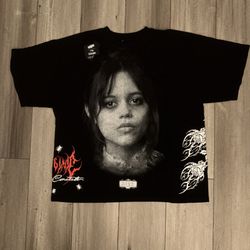 Civil Regime Beetlejuice Sold Out Collab Men’s Oversized LRG Feat.  Jenna Ortega