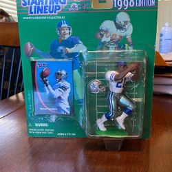  1998 Edition Deion Sanders, Starting Lineup Figuring With Trading Card In Unopened Box
