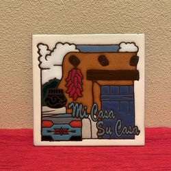 Masterworks Ceramic Tile Trivet Southwest Mi Casa Su Casa Handcrafted